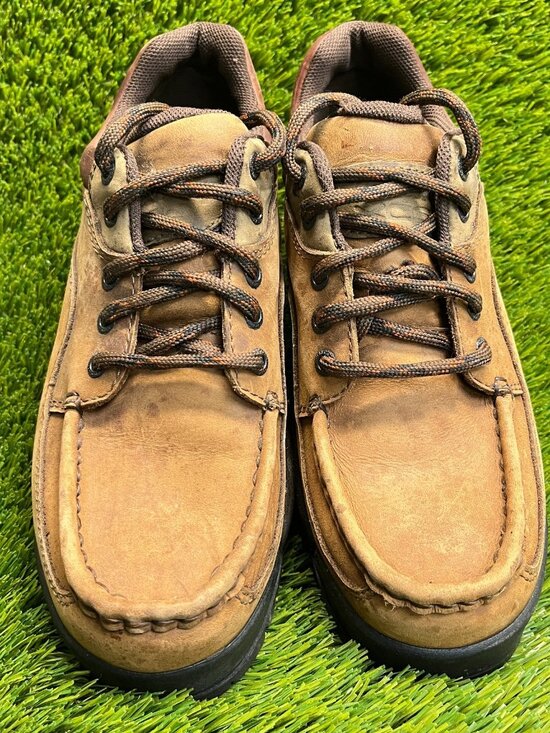 Rockport Mens Size 8 Brown Black Casual Classic Leather Lace Up Oxford Shoes main image 9